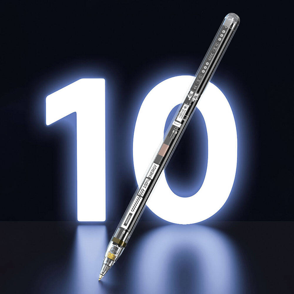 Wiwu Pencil W Pro Dijital Led Göstergeli Palm-Rejection Şeffaf Görünüm Tasarımlı Dokunmatik Çizim Kalemi - 4