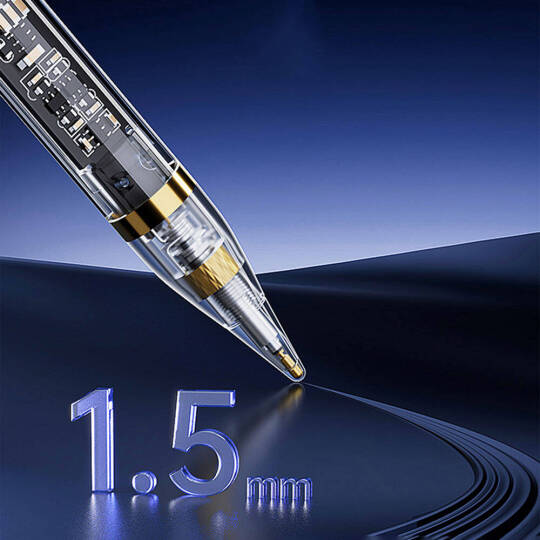 Wiwu Pencil W Pro Dijital Led Göstergeli Palm-Rejection Şeffaf Görünüm Tasarımlı Dokunmatik Çizim Kalemi - 8