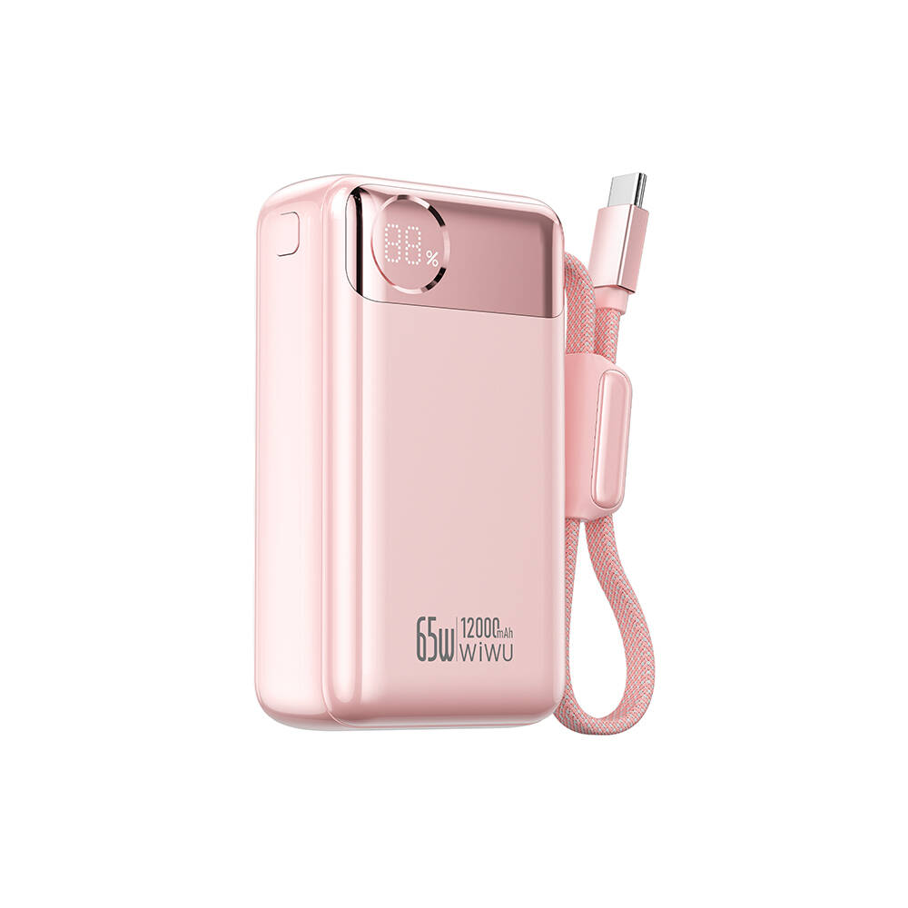 Wiwu T132 Power Plus Serisi Type-C Kablolu PD Powerbank 65W 12000mAh - 7