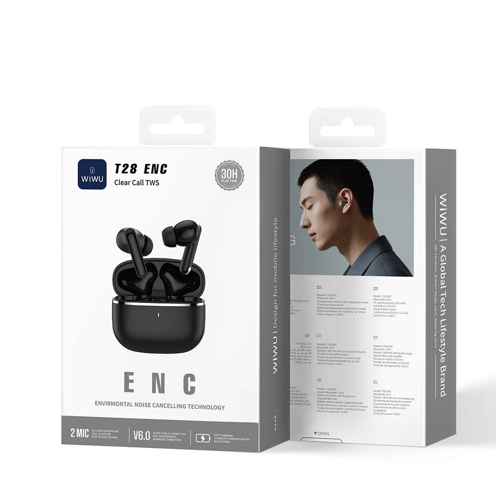 Wiwu T28 ENC Teknolojili Kulak İçi Bluetooth Kulaklık v6.0 - 8