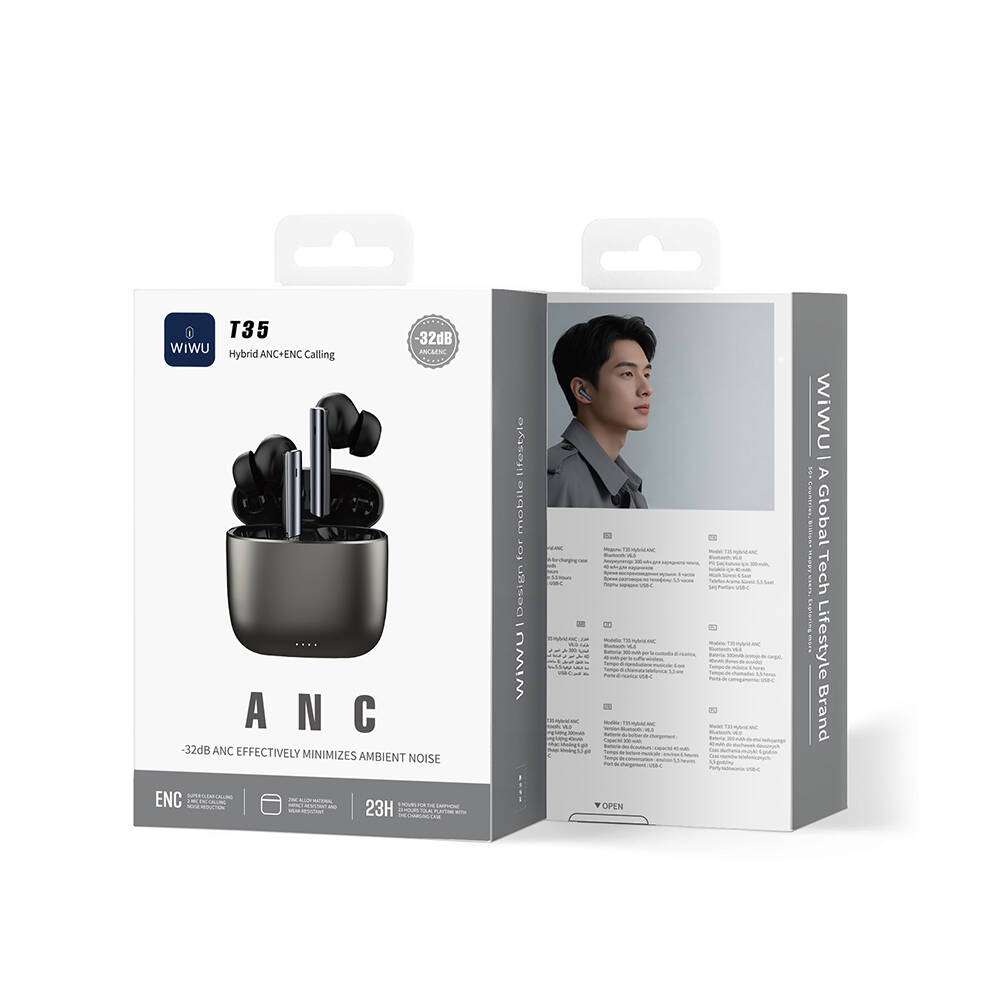 Wiwu T35 Hybrid ANCENC Teknolojili Kulak İçi Bluetooth Kulaklık v6.0 - 8