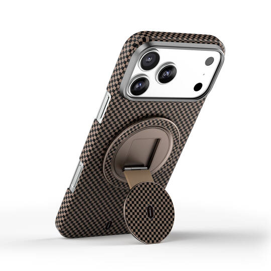 Wiwu Warriors Serisi Aramid Fiber 360 Derece Dönebilen Magnetik Ring Stand Telefon Tutucu - 7