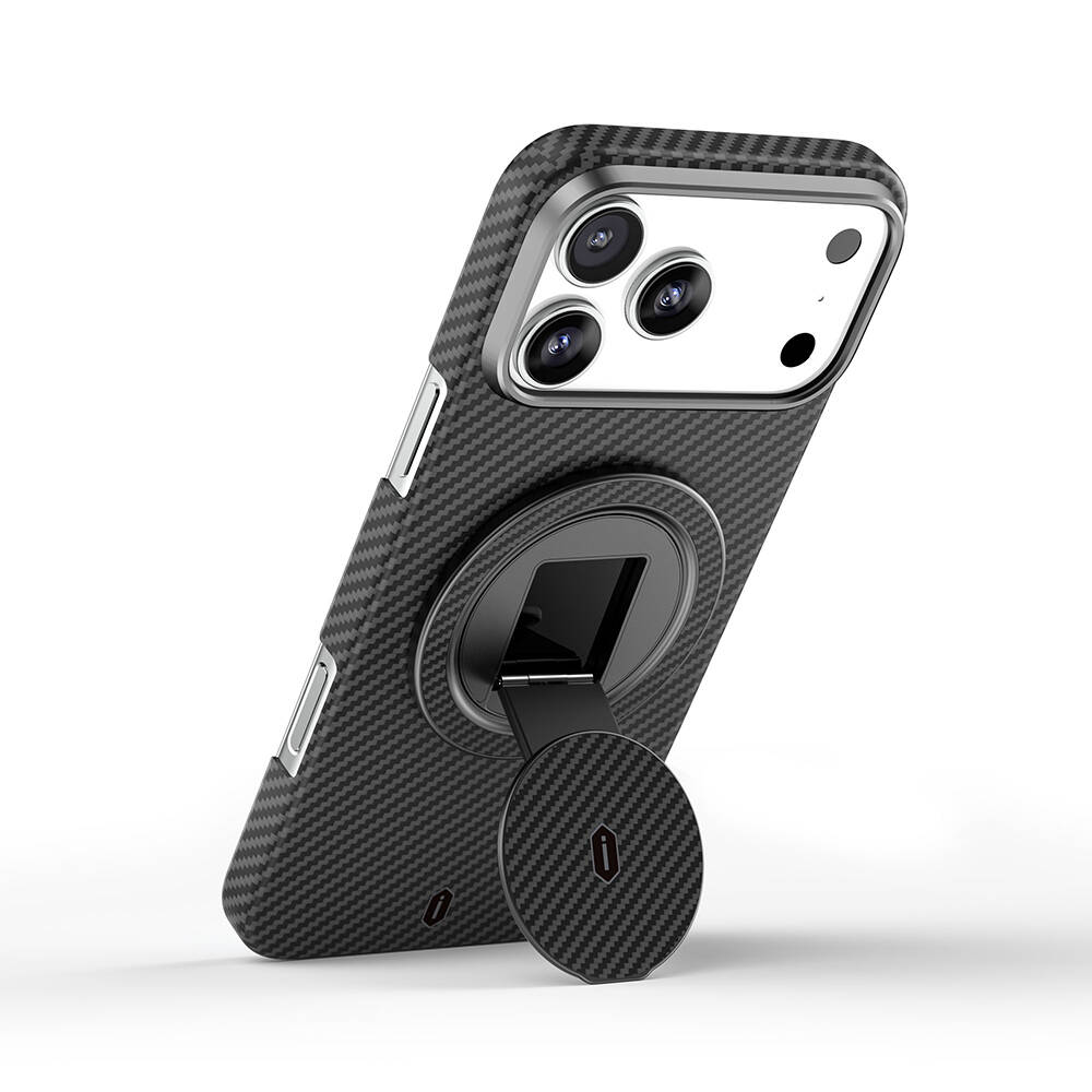 Wiwu Warriors Serisi Aramid Fiber 360 Derece Dönebilen Magnetik Ring Stand Telefon Tutucu - 8