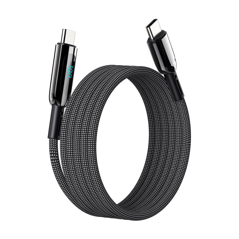 Wiwu Wi-C041 MagQ Çinko Alaşımlı Type-C to Type-C Hızlı Şarj Özellikli Data ve Şarj Kablosu 100W - 3