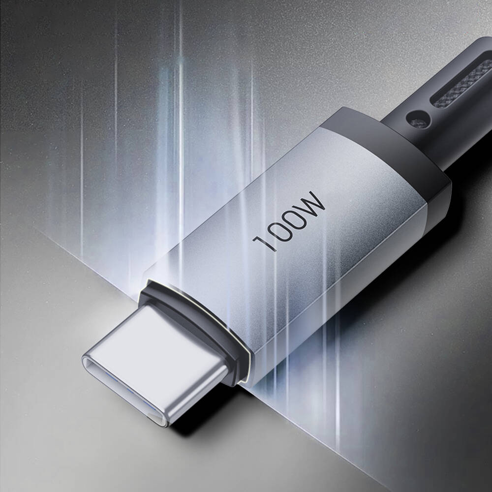 Wiwu Wi-C050 Legend Serisi 3in1 USB-A + Type-C to Lightning – Type-C – Akıllı Saat Şarj Kablosu 100W 1.2M - 7