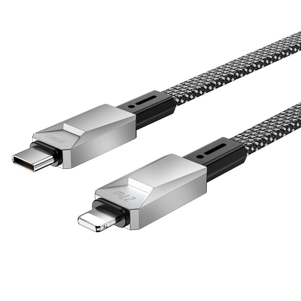 Wiwu Wi-C077 Cyberlink Serisi Type-C to Lightning Hızlı Şarj Özellikli Data ve Şarj Kablosu 27W 1M - 2