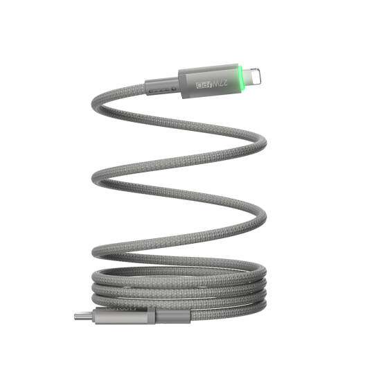 Wiwu Wi-C083 Maglink Serisi Işıklı Magnetik Type-C to Lightning PD Hızlı Şarj Özellikli Data ve Şarj Kablosu 27W 1M - 4