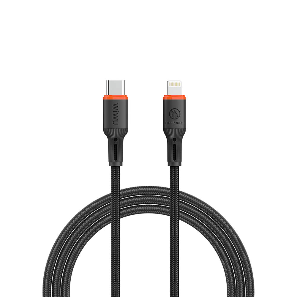 Wiwu Wi-C097 FlameGuard Serisi Type-C to Lightning Data ve Şarj Kablosu 27W 1.2M - 2
