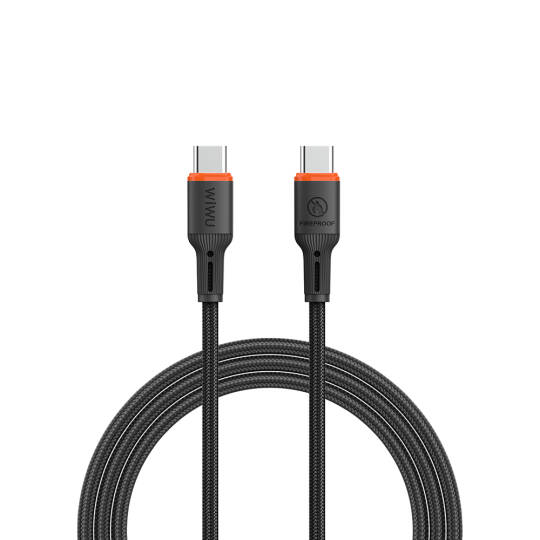 Wiwu Wi-C098 FlameGuard Serisi Type-C to Type-C Data ve Şarj Kablosu 60W 1.2M - 2