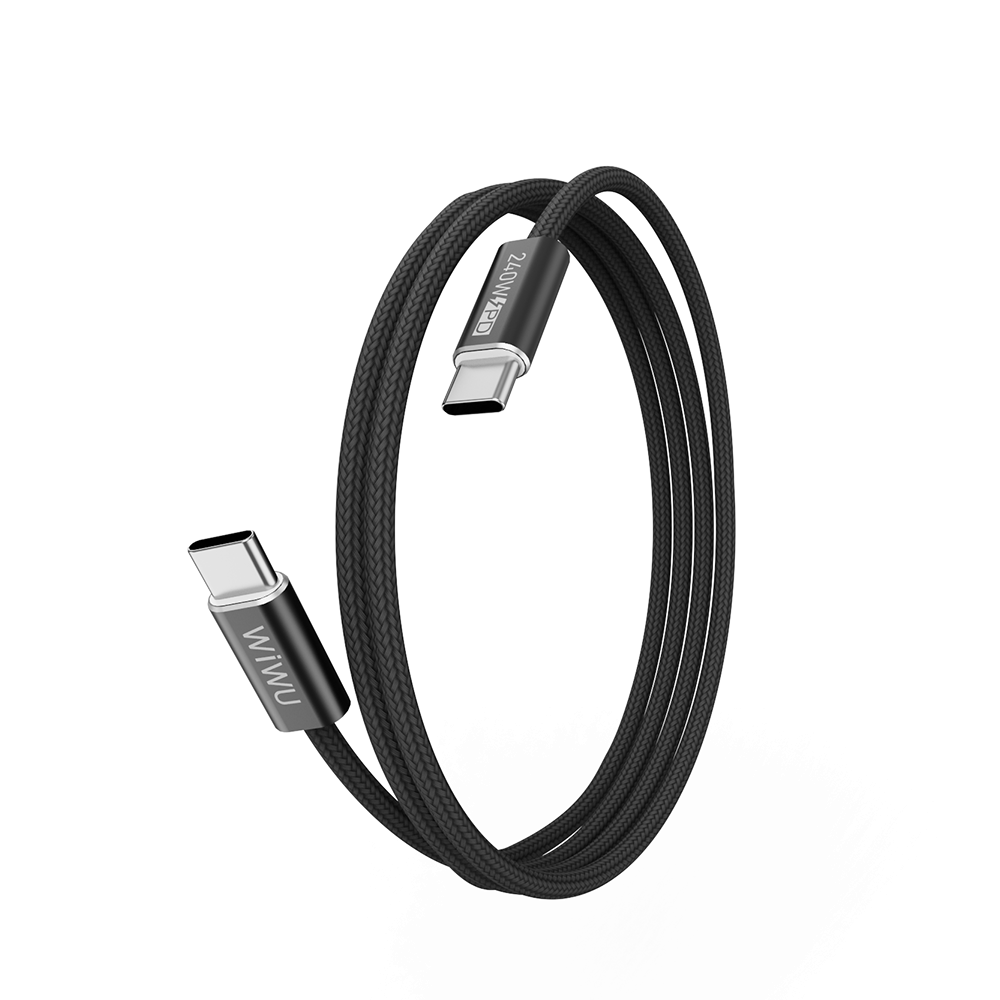 Wiwu Wi-C101 Essen Serisi Type-C to Type-C Hızlı Şarj Özellikli Data ve Şarj Kablosu 240W 1.5M - 3
