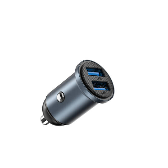 Wiwu Wi-CC031 Nano Lite Serisi Dual USB-A Hızlı Şarj Özellikli Araç Şarj Aleti PD 12W - 2