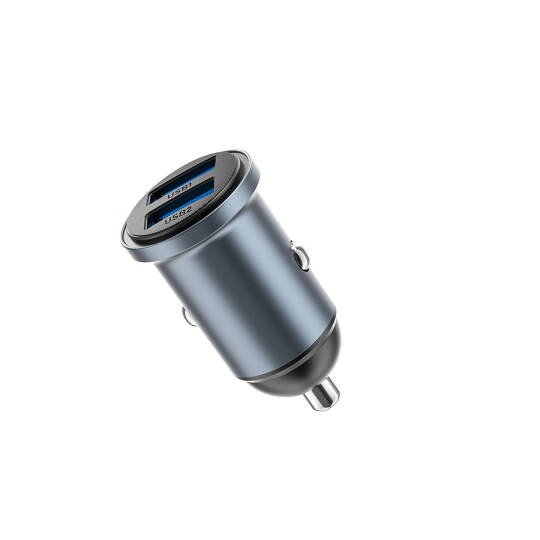 Wiwu Wi-CC031 Nano Lite Serisi Dual USB-A Hızlı Şarj Özellikli Araç Şarj Aleti PD 12W - 5