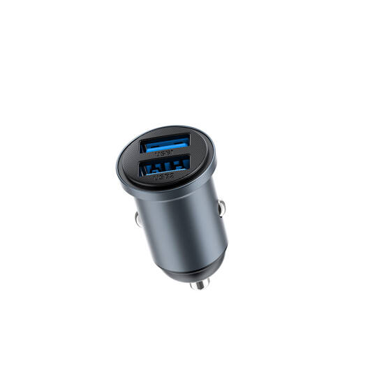 Wiwu Wi-CC031 Nano Lite Serisi Dual USB-A Hızlı Şarj Özellikli Araç Şarj Aleti PD 12W - 6