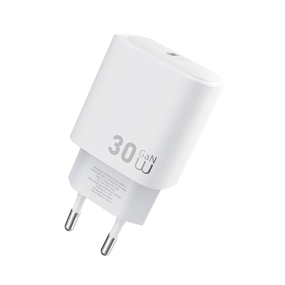 Wiwu Wi-G008 Essen Serisi GaN Tech PD Hızlı Şarj Başlığı Type-C to Type-C PD 30W Kablolu Şarj Seti - 3