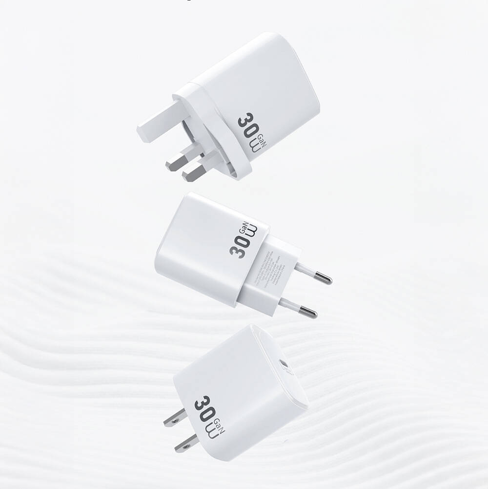 Wiwu Wi-G008 Essen Serisi GaN Tech PD Hızlı Şarj Başlığı Type-C to Type-C PD 30W Kablolu Şarj Seti - 6