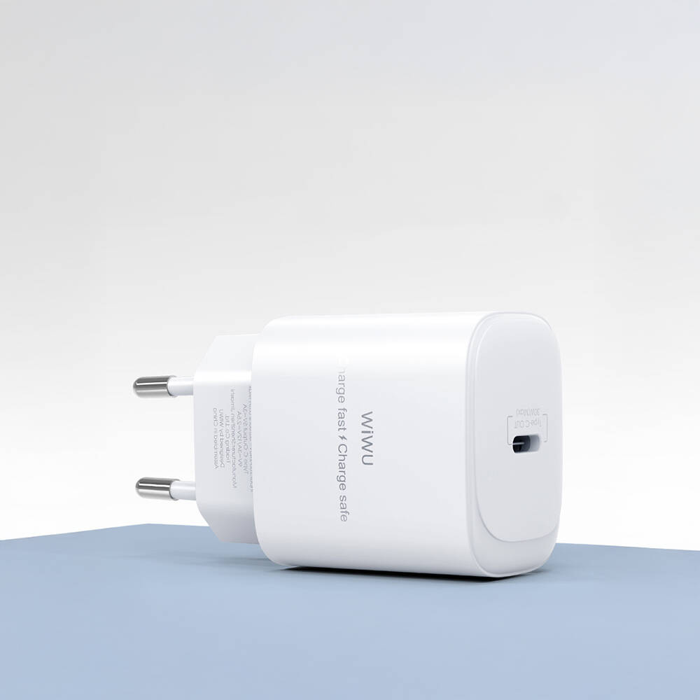 Wiwu Wi-G008 Essen Serisi GaN Tech PD Hızlı Şarj Başlığı Type-C to Type-C PD 30W Kablolu Şarj Seti - 11