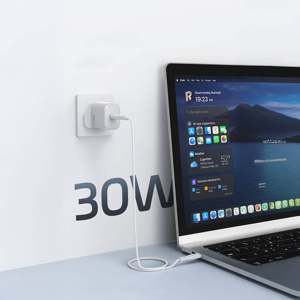 Wiwu Wi-G008 Essen Serisi GaN Tech PD Hızlı Şarj Özellikli Şarj Başlığı 30W - 11