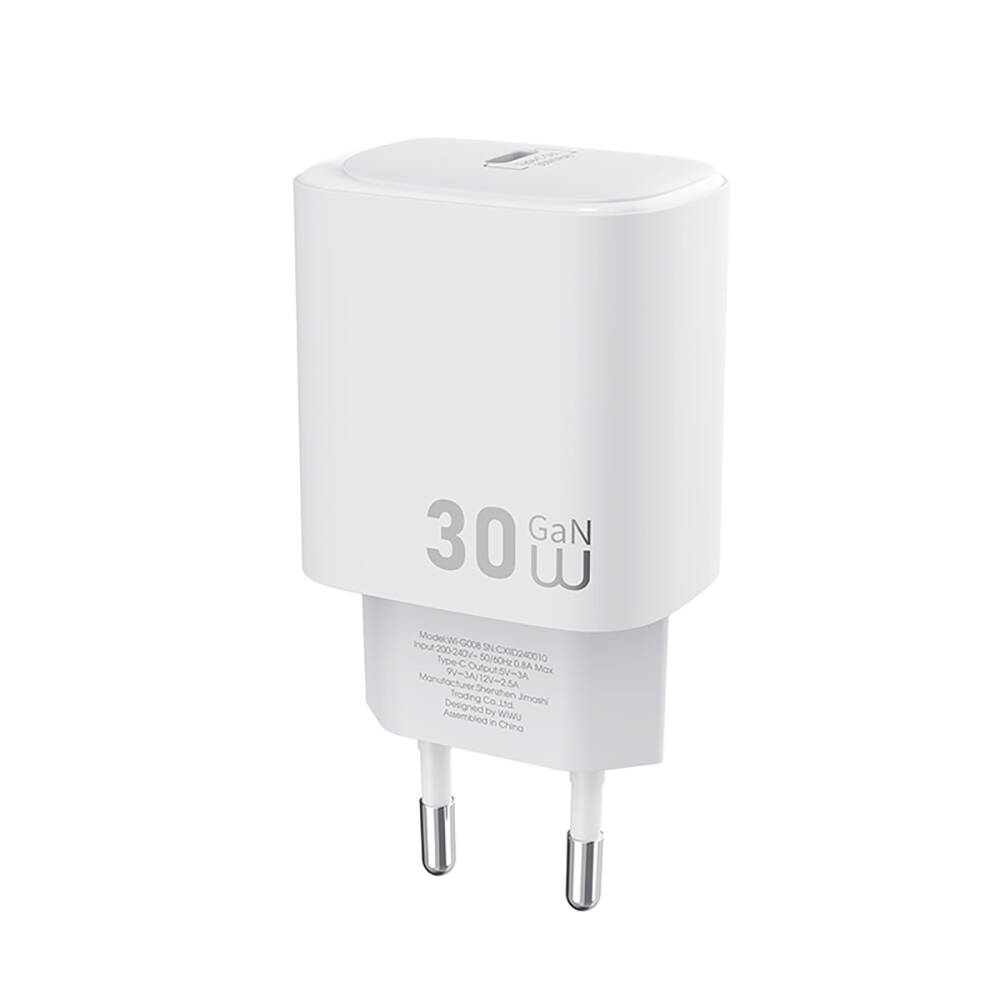 Wiwu Wi-G008 Essen Serisi GaN Tech PD Hızlı Şarj Özellikli Şarj Başlığı 30W - 1