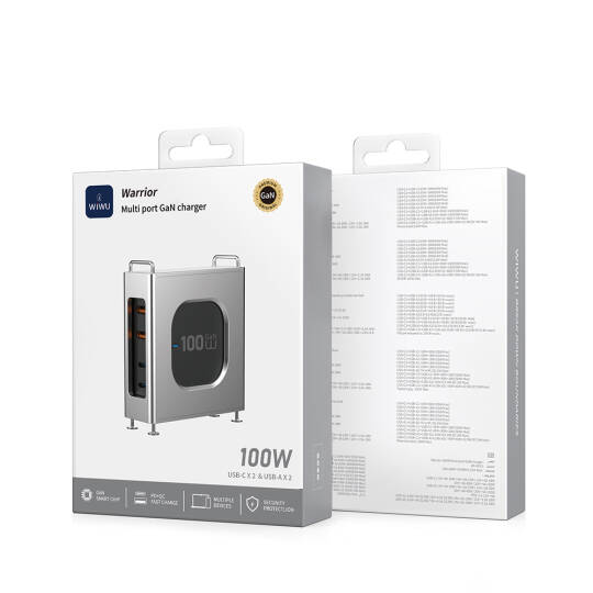 Wiwu Wi-G013 Warrior Serisi GaN Tech Hızlı Şarj Özellikli Şarj Başlığı 100W - 7