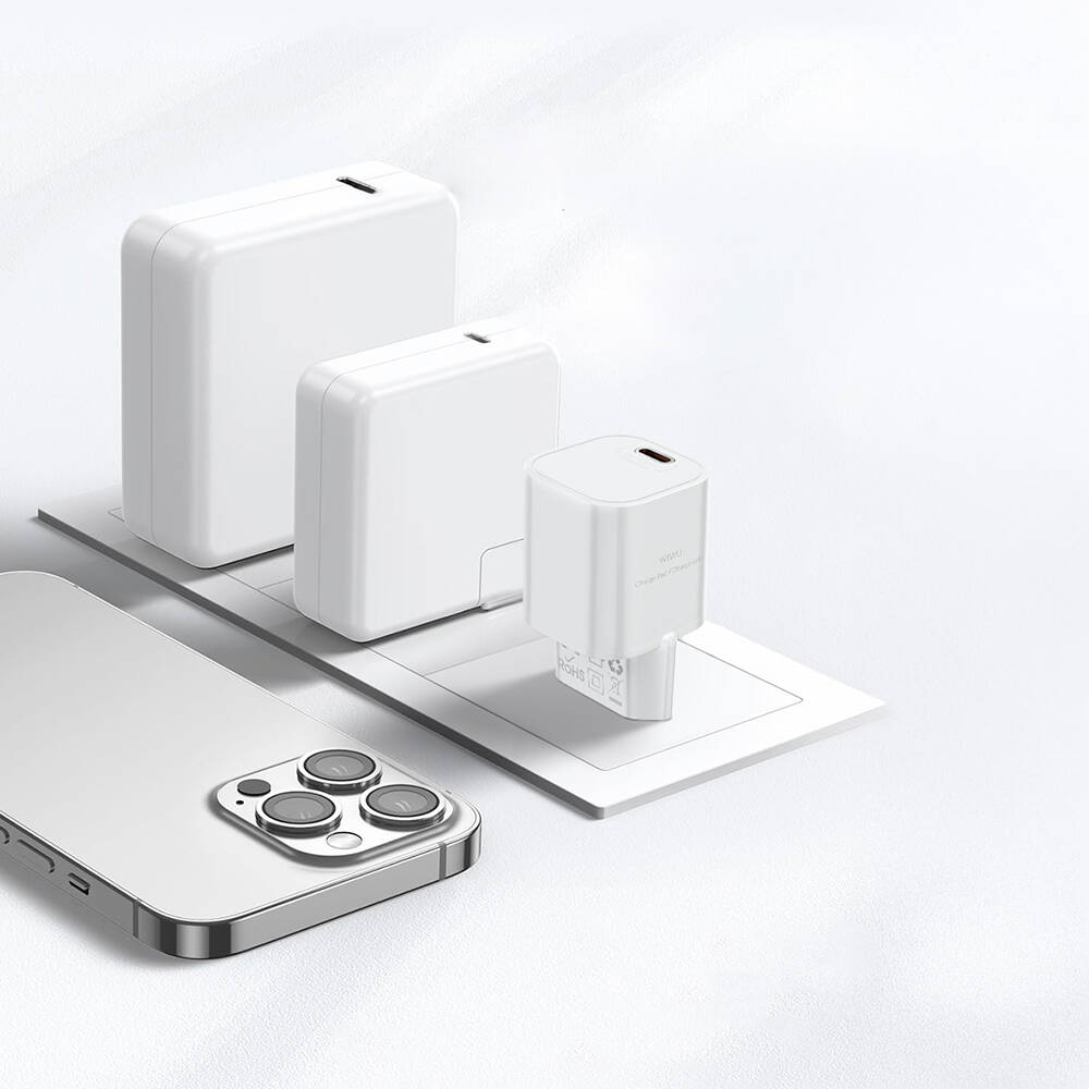 Wiwu Wi-G015 Cube Serisi GaN Tech PD Hızlı Şarj Özellikli Mini Şarj Başlığı 33W - 5