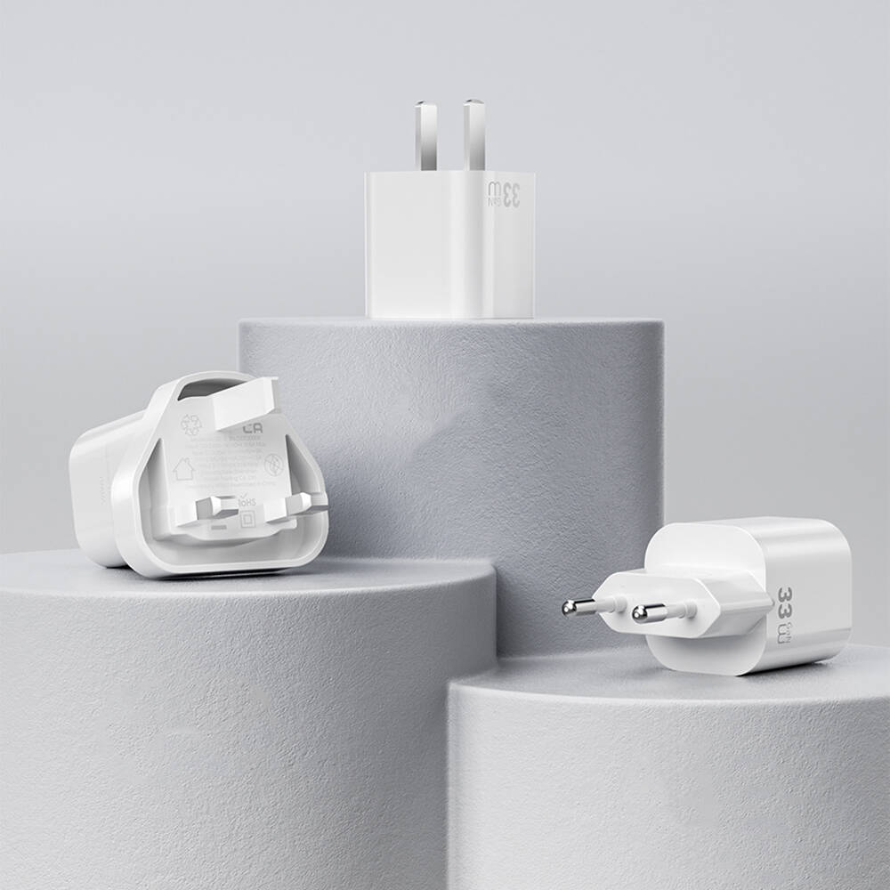 Wiwu Wi-G015 Cube Serisi GaN Tech PD Hızlı Şarj Özellikli Mini Şarj Başlığı 33W - 7