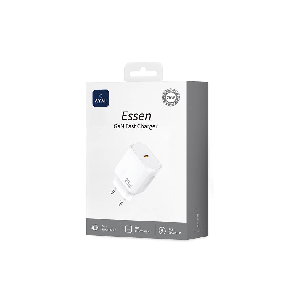 Wiwu Wi-G016 Essen Serisi GaN Tech PD Hızlı Şarj Özellikli Şarj Başlığı 25W - 13