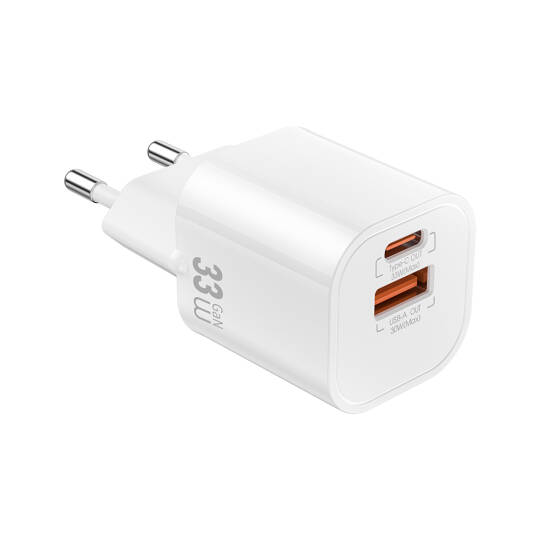 Wiwu Wi-G017 Cube Serisi Type-C PD & USB-A GaN Tech PD Hızlı Şarj Özellikli Mini Şarj Başlığı 33W - 11