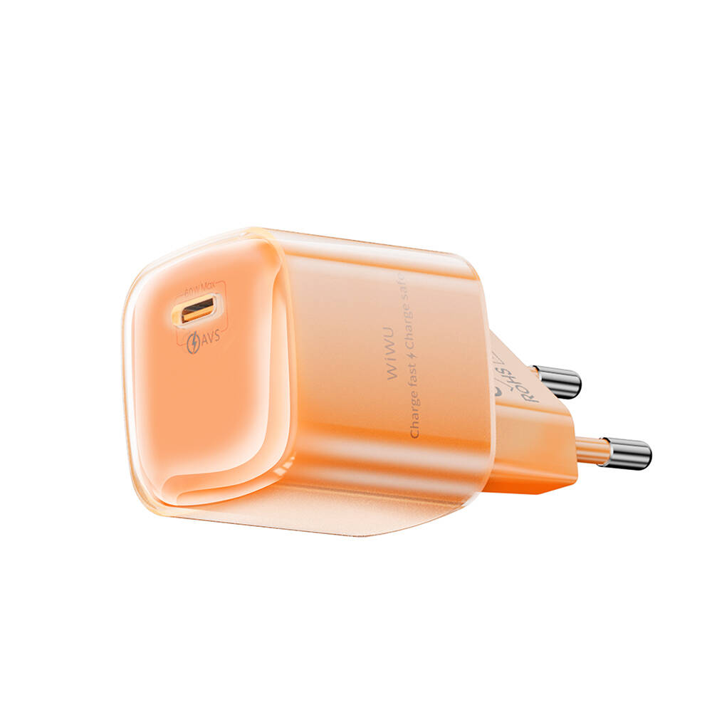 Wiwu Wi-G037 Jade Dynamic Serisi AVS Özellikli GaN Tech PD Hızlı Şarj Özellikli Şarj Başlığı 60W - 5