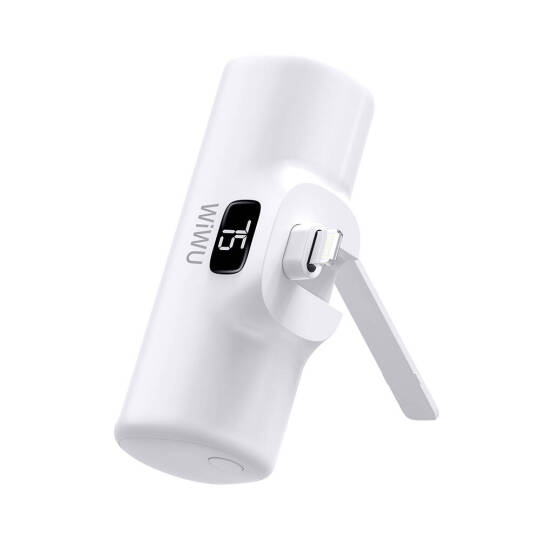 Wiwu Wi-P017 Capsule Serisi 2in1 Mini Taşınabilir Standlı Lightning Powerbank 5000mAh - 5
