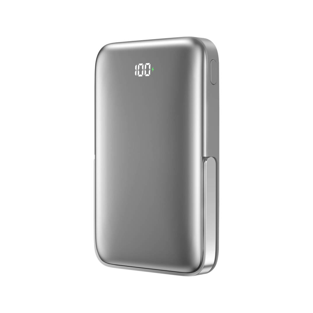 Wiwu Wi-P018 Elite Serisi Led Ekranlı M-safe Powerbank Wireless 15W 10000mAh - 9