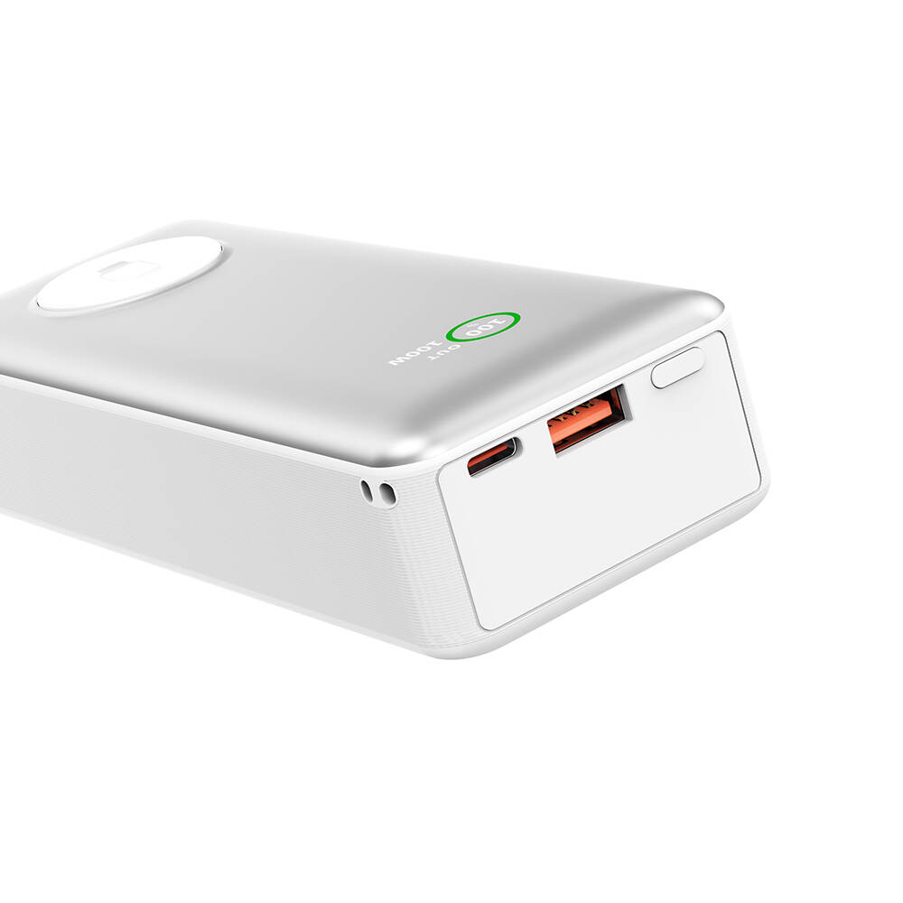Wiwu Wi-P023 Elite Serisi Dijital LED Göstergeli Akıllı Saat Kablosuz Şarj Özellikli Taşınabilir Powerbank 20000mAh 145W - 4