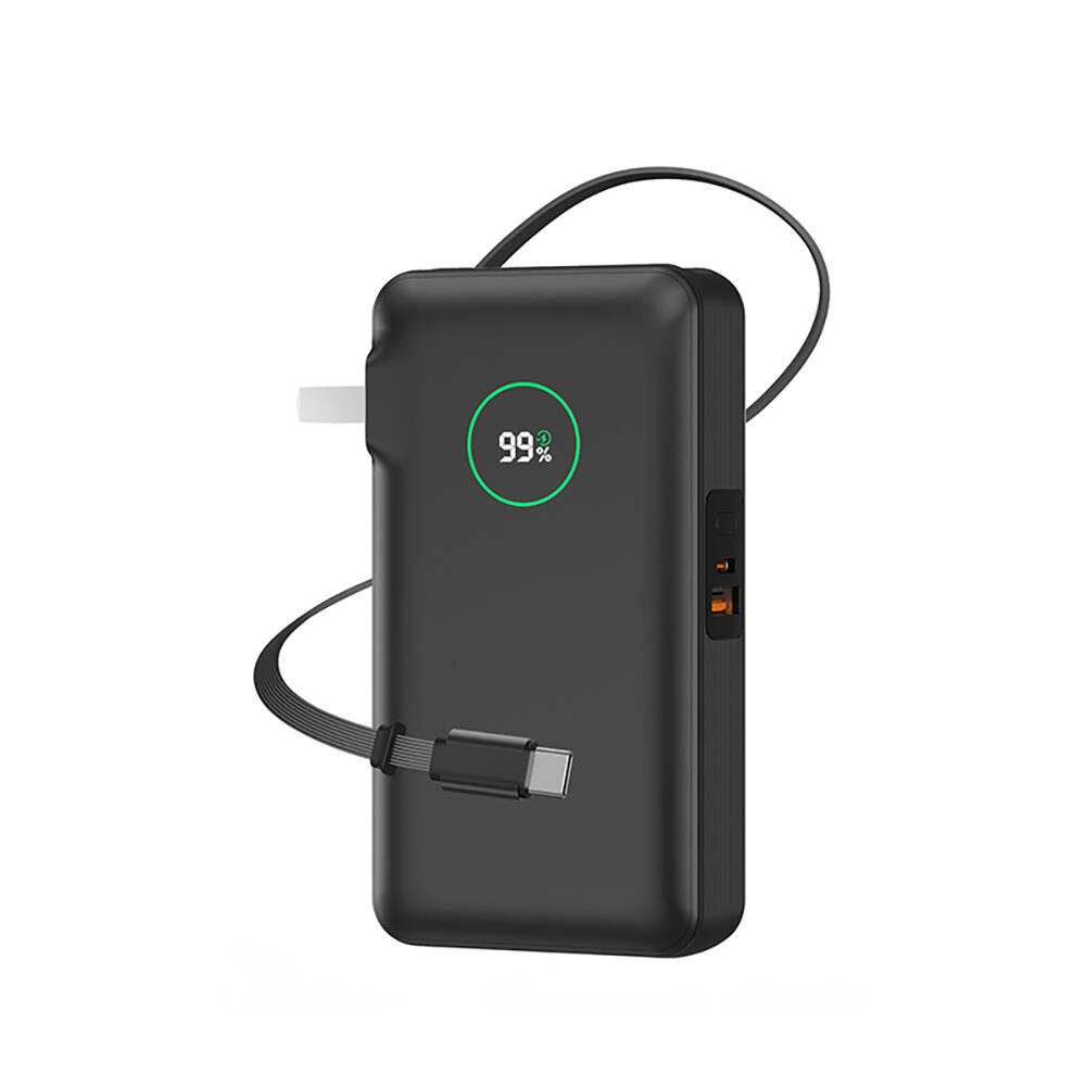 Wiwu Wi-P049 Noble Serisi Type-C Kablolu Dijital LED Göstergeli Powerbank PD 35W 10000mAh - 3