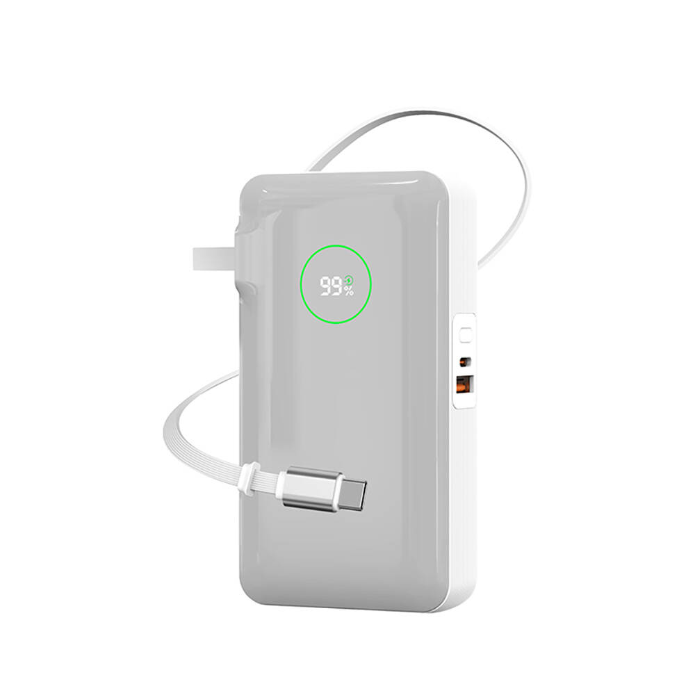 Wiwu Wi-P049 Noble Serisi Type-C Kablolu Dijital LED Göstergeli Powerbank PD 35W 10000mAh - 2