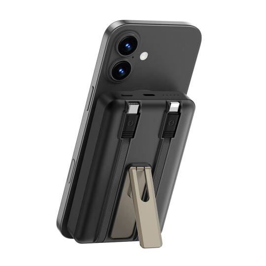 Wiwu Wi-P056 Taşınabilir Wireless Şarj ve PD Hızlı Şarj Özellikli Powerbank 15W 10000mAh - 3