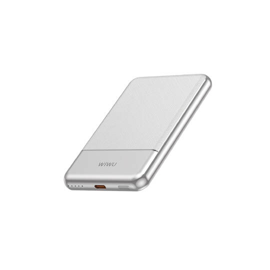 Wiwu Wi-P088 LED Işık Göstergeli PD 20W Kablosuz Powerbank 5000mAh 15W - 3