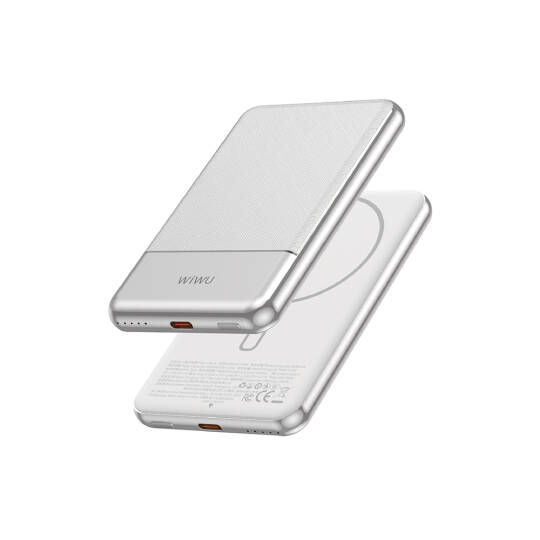 Wiwu Wi-P088 LED Işık Göstergeli PD 20W Kablosuz Powerbank 5000mAh 15W - 5