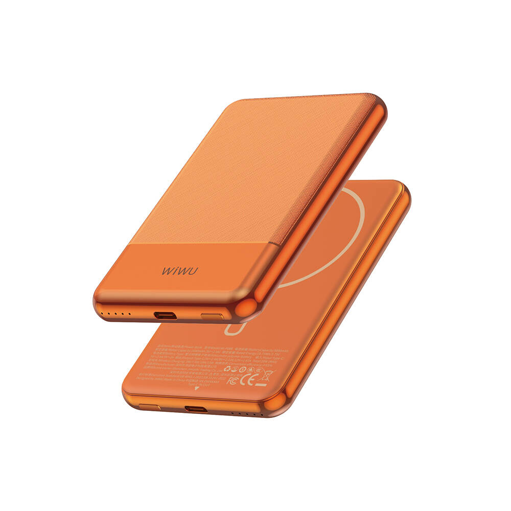 Wiwu Wi-P088 LED Işık Göstergeli PD 20W Kablosuz Powerbank 5000mAh 15W - 7