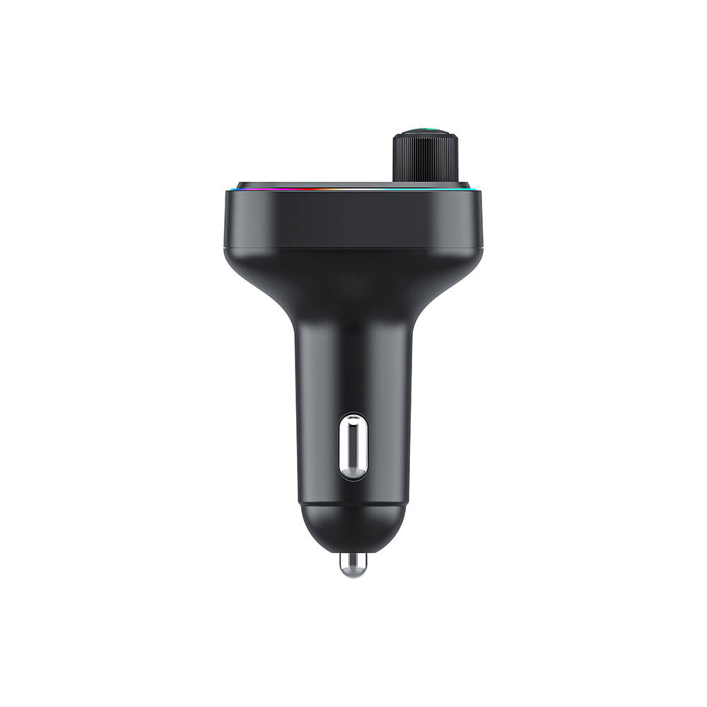 Wiwu Wi-QC031 RGB Bluetooth Transmitter MP3 Type-C ve USB-A Araç Şarjı - 3