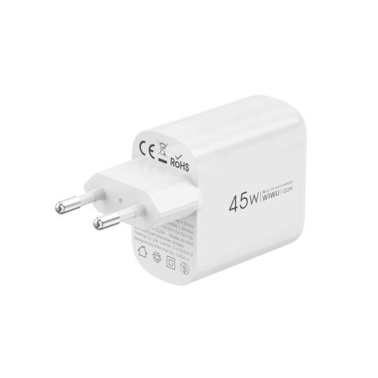 Wiwu Wi-U035 GaN Tech PD Hızlı Şarj Özellikli QC 3.0 Şarj Başlığı 45W - 3