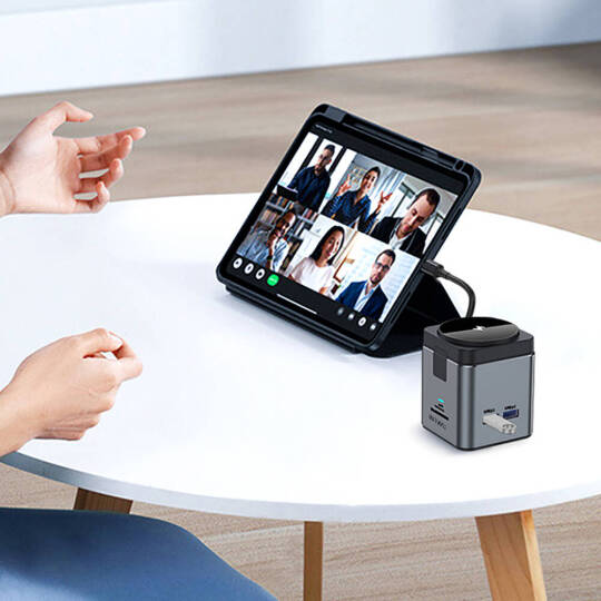 Wiwu Wi-W025 9in1 M-safe Şarj Özellikli Type-C Hub PD 100W USB 3.0 SDTF HDMI RJ45 - 10