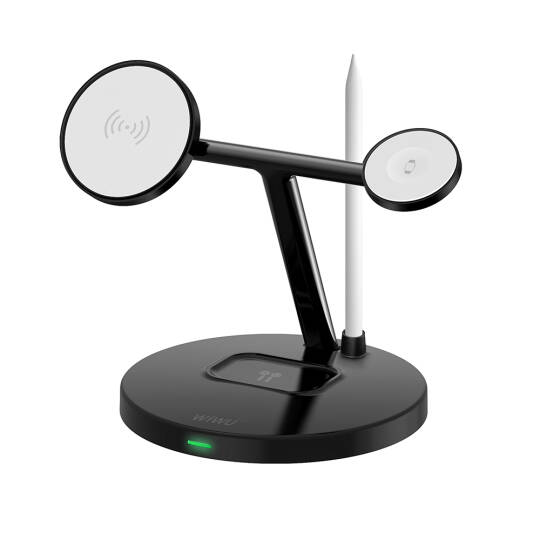 Wiwu Wi-W032 4 in 1 Magnetik Hızlı Şarj Özellikli Kablosuz Şarj Standı 15W - 2
