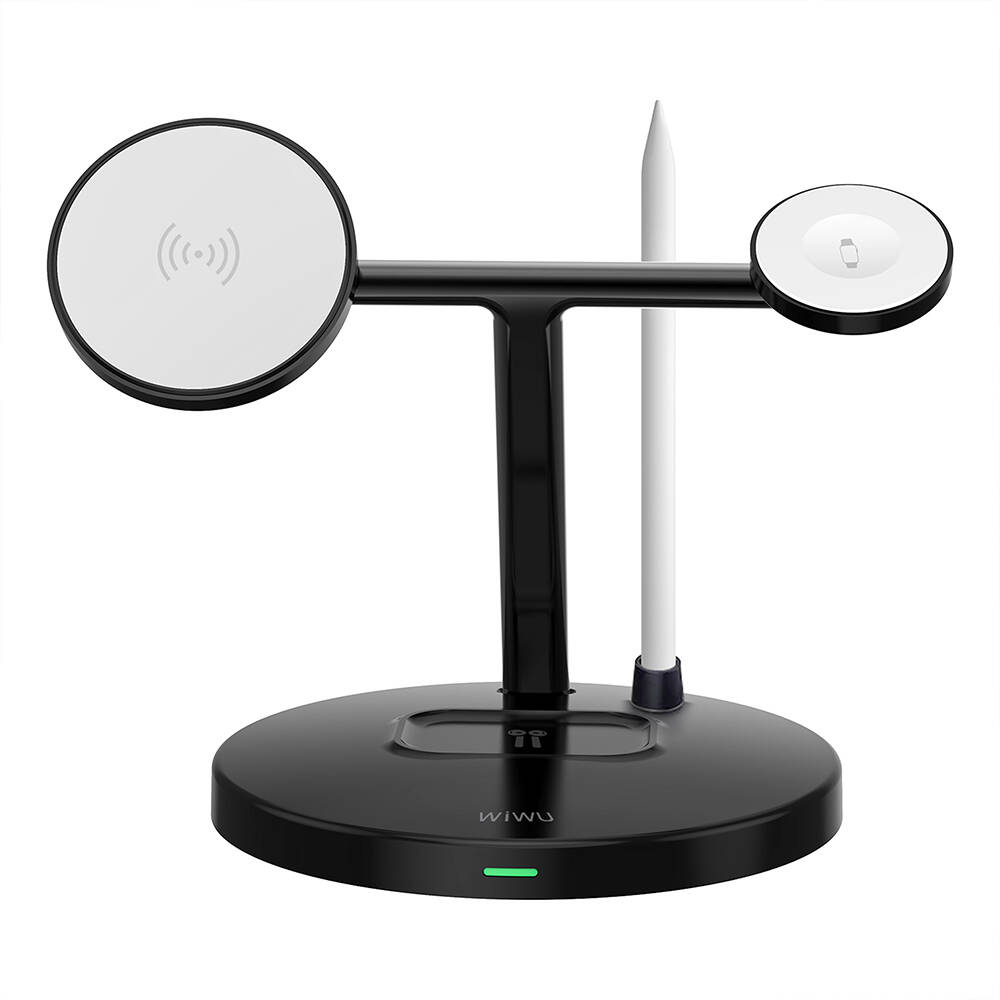 Wiwu Wi-W032 4 in 1 Magnetik Hızlı Şarj Özellikli Kablosuz Şarj Standı 15W - 3