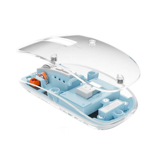 Wiwu WM105 Crystal RGB Led Işıklandırmalı Şeffaf Tasarım Mouse - 3