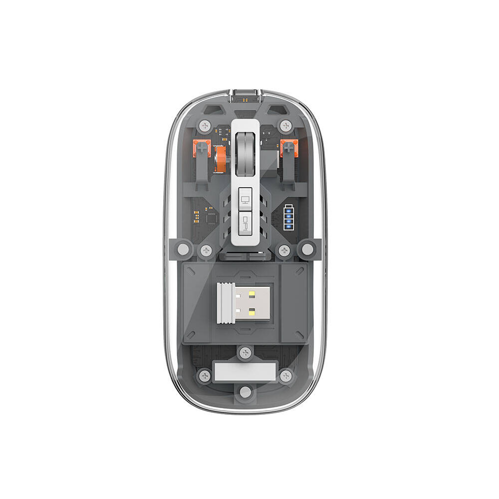 Wiwu WM105 Crystal RGB Led Işıklandırmalı Şeffaf Tasarım Mouse - 4
