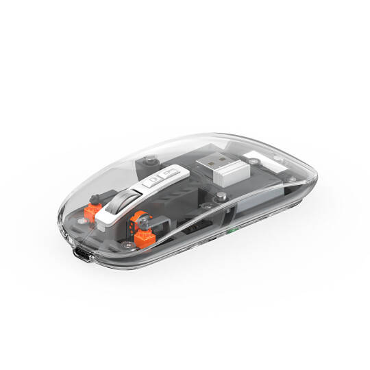 Wiwu WM105 Crystal RGB Led Işıklandırmalı Şeffaf Tasarım Mouse - 7