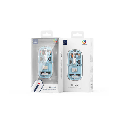 Wiwu WM105 Crystal RGB Led Işıklandırmalı Şeffaf Tasarım Mouse - 8