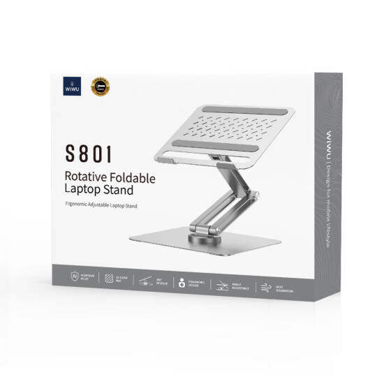 Wiwu ZM-S801 Dönebilen Katlanabilir Ayarlanabilir Laptop Standı - 10