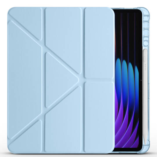 Xiaomi Pad 7 Kılıf Zore Tri Folding Kalem Bölmeli Standlı Kılıf - 18