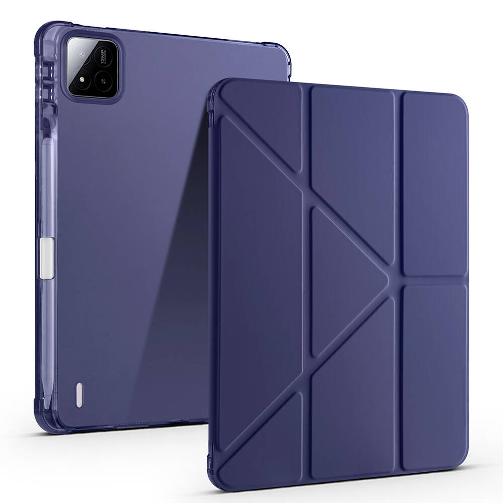 Xiaomi Pad 7 Kılıf Zore Tri Folding Kalem Bölmeli Standlı Kılıf - 4