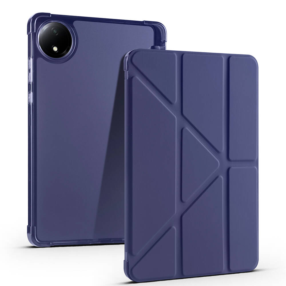 Xiaomi Redmi Pad SE 8.7 Kılıf Zore Tri Folding Kalem Bölmeli Standlı Kılıf - 4